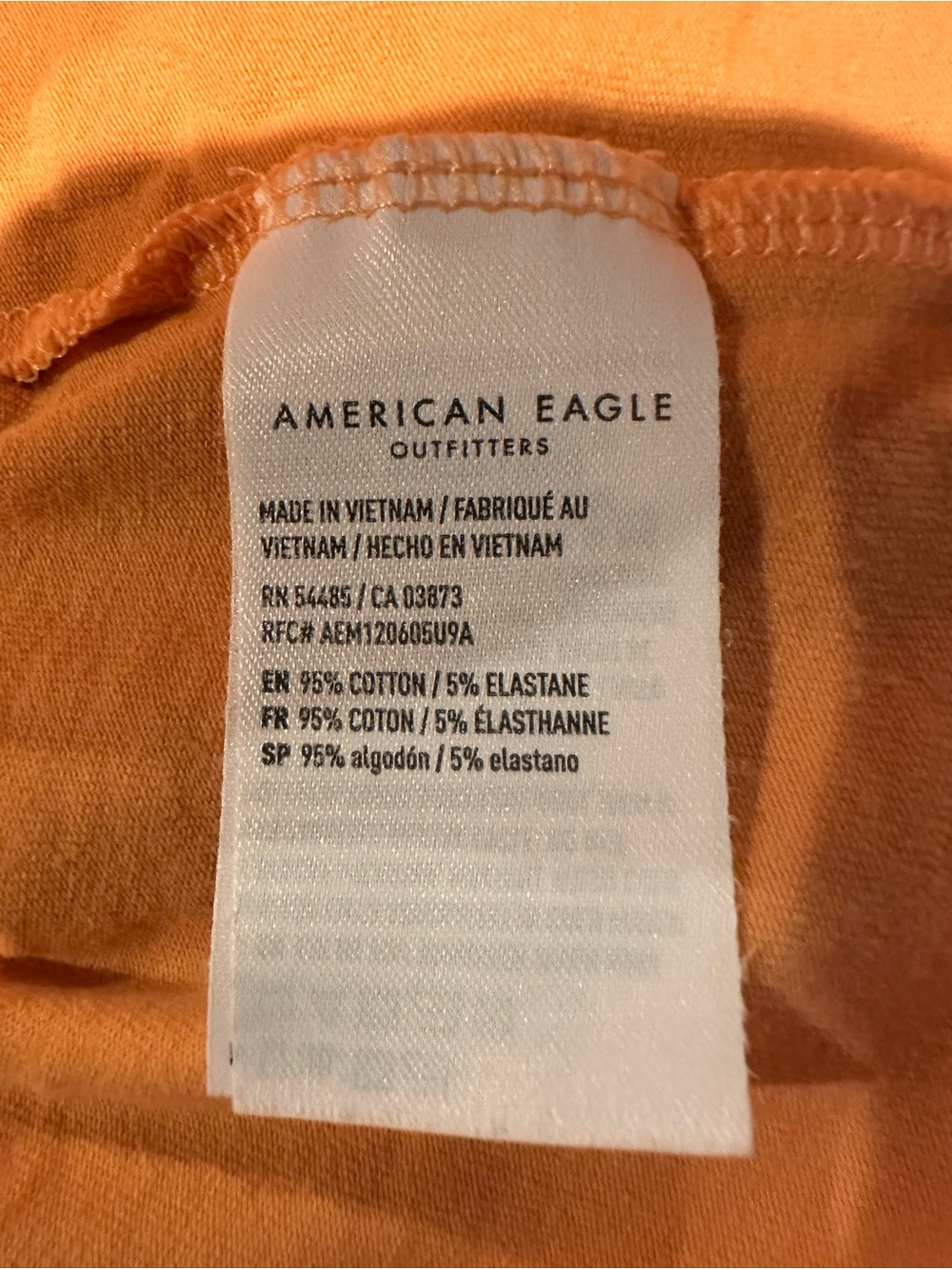 American Eagle Outfitters Orange Crisscross Strap Crop Tank - Picture 4 of 4